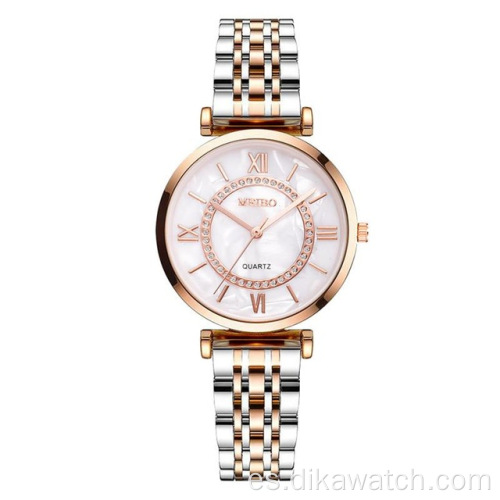 2020 relojes de mujer de moda GS460 relojes de pulsera de diamantes de lujo para mujer de acero inoxidable con correa de malla plateada reloj de cuarzo femenino